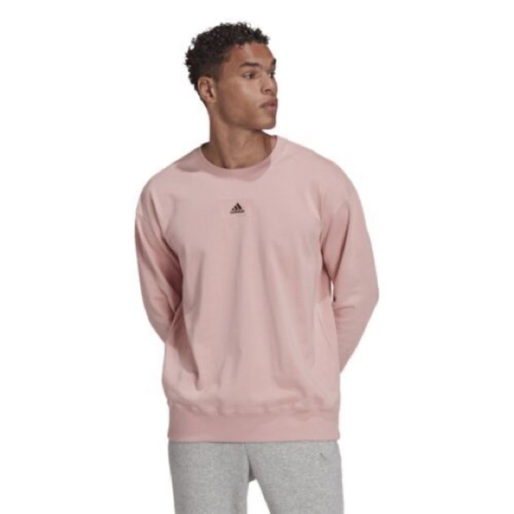 Men's Adidas Coral Pink Long Sleeve T-Shirt